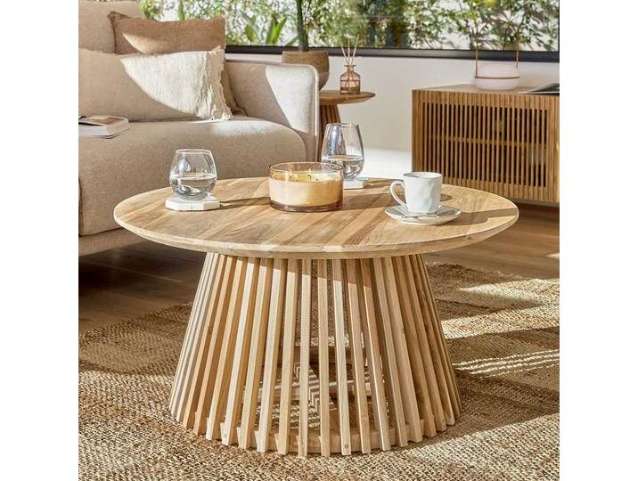 Wohnzimmer Tisch aus Teak Massivholz Skandi Design Wohnzimmer Tisch aus Teak Massivholz Skandi Design von 4Home