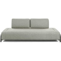 Wohnzimmercouch in Beige Webstoff Armlehnen von 4Home