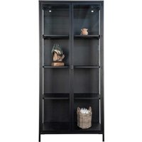 Wohnzimmervitrine in Schwarz 80 cm breit von 4Home