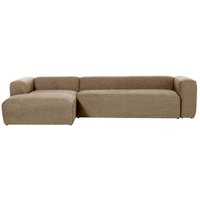 XXL Ecksofa in Beige Chenille 330 cm breit von 4Home