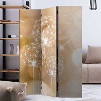 Zimmer Trennwand mit Leinwand Füllung Pusteblumen Motiv von 4Home