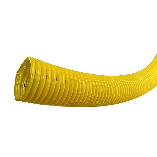 4INSTALATOR Drainagerohr DN100 5m gelb PVC-U gelocht | Entwässerungssystem Abflussrohr Drainageschlauch Entwässerungsrohr Drainrohr Drainage Entwässerung | Wellrohr von 4INSTALATOR