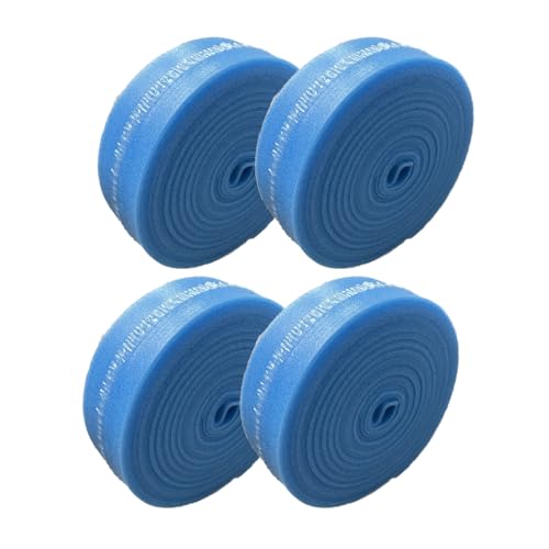 4INSTALATOR Randstreifen für Fußbodenheizung 100 Meter | 150 x 8 mm | 4 Rollen | mit Folienlasche | Randdämmstreifen selbstklebend Randdämmung | Fussbodenheizung | Blau | haltbares von 4INSTALATOR