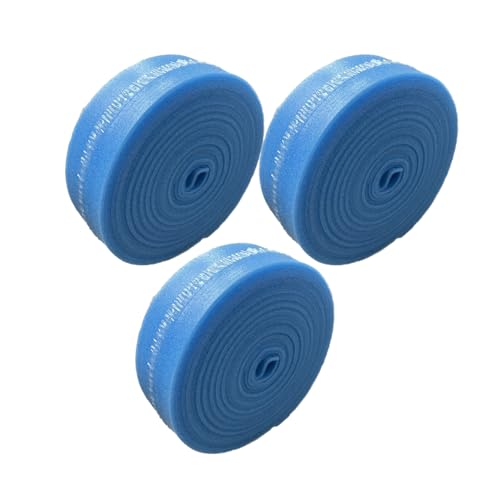 4INSTALATOR Randstreifen für Fußbodenheizung 75 Meter | 150 x 8 mm | 3 Rollen | mit Folienlasche | Randdämmstreifen selbstklebend Randdämmung | Fussbodenheizung | Blau | haltbares von 4INSTALATOR