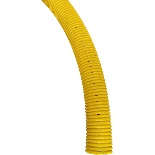 Drainagerohr DN100 5m gelb PP gelocht | Entwässerungssystem Abflussrohr Drainageschlauch Entwässerungsrohr Drainrohr Drainage Entwässerung | Wellrohr von 4INSTALATOR