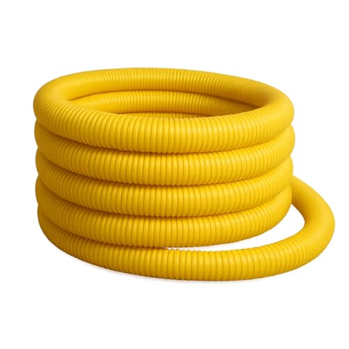 Drainagerohr DN100 5m gelb PP ungelocht | Entwässerungssystem Abflussrohr Drainageschlauch Entwässerungsrohr Drainrohr Drainage Entwässerung | Wellrohr von 4INSTALATOR