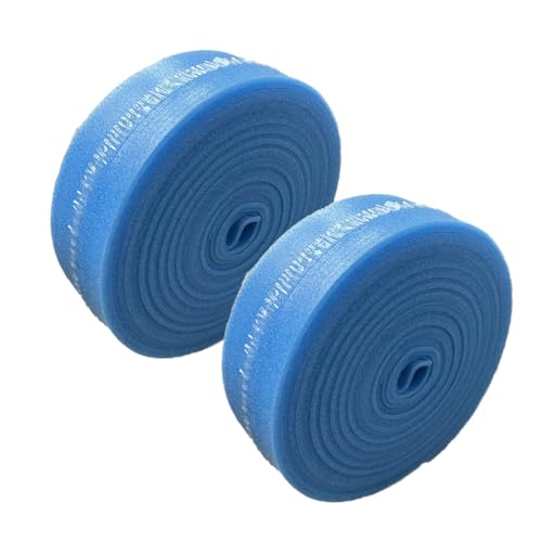 Randstreifen 50 Meter Randdämmstreifen für Fußbodenheizung | 150 x 8 mm | 2 Rollen | mit Folienlasche | Randdämmstreifen selbstklebend Randdämmung | Fussbodenheizung | Blau | haltbares von 4INSTALATOR
