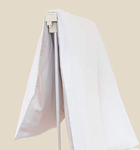 4INVENTIONS AIRZAG Bettdeckenlüfter (lüftet Dein Bett sauber & effektiv direkt an der Bettkante) – einfachste Montage und Anwendung, extrem platzsparender Bettlüfter (Alabaster crème) von 4INVENTIONS