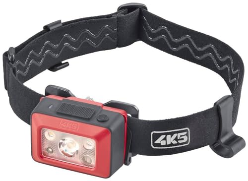 4K5 Tools Kopflampe WP 550 (LED-Lampe, Leuchtkraft bis 550 Lumen, mit Sensor On-Modus, verstellbares Stirnband, drei Leuchtstufen, spritzwassergeschützt) von 4K5
