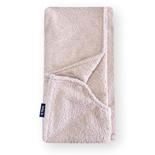 4L Textil Kuscheliges Hundebett aus Bouclé Leo Premium-LINE orthopädisches Hundekörbchen Hundekissen flauschig Hundesofa für mittelgroße Hunde mit Memory Foam(Rosa(ersatzbezug),80x60 cm) von 4L Textil