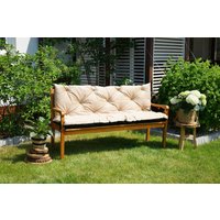 4L Textil Gartenbankauflage Hollywoodschaukel Auflage Bankauflage Outdoor Sitzkissen Bank Gartenbank Beige von 4LTextil