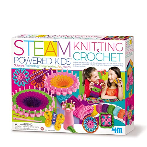 4M STEAM Powered Kids - Knitting & Crochet von 4M
