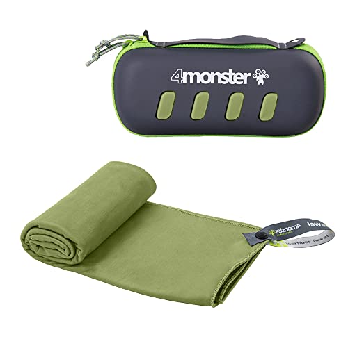 4Monster Mikrofaser Handtücher in 5 Farben, Saugfähiges Sporthandtuch Ultra Leicht, Schnelltrocknendes Reisehandtuch für Fitness Sport Sauna Yoga Reisen von 4Monster