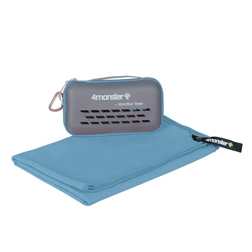 4Monster Mikrofaser-Reisehandtuch – schnell trocknend, leicht, ultraweich, super saugfähig, kompakt, Camping-Handtuch für Sport, Fitnessstudio, Strand, Camping, Yoga, Schwimmen, Wandern 4Monster Mikrofaser-Reisehandtuch – schnell trocknend, leicht, ultraweich, super saugfähig, kompakt, Camping-Handtuch für Sport, Fitnessstudio, Strand, Camping, Yoga, Schwimmen, Wandern von 4Monster