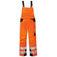 4PROTECT® 3830 Gr. 66 4PROTECT® Warnschutz-Latzhose ALABAMA leuchtorange/grau von 4PROTECT