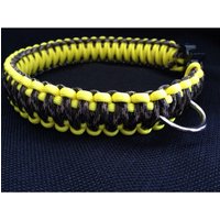 Paracord Hundehalsband in Neongelb Und Traditioneller Camouflage | Maßanfertigung von 4PawsOnlyNovelties