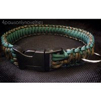 Paracord Hundehalsband in Petrolgrün | Spezialanfertigung von 4PawsOnlyNovelties