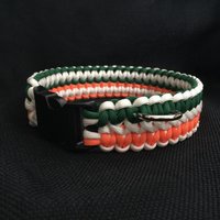 Side By Cobra Weave Paracord Hundehalsband | Individuelle Größe Und 3 Farben Nach Wahl von 4PawsOnlyNovelties