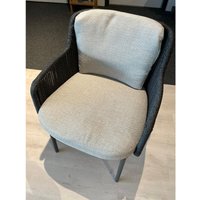 4Seasons - Bernini Dining - Sessel anthrazit mit hellen Kissen von 4SEASONS OUTDOOR