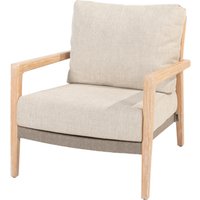 4Seasons Julia Living Sessel Teak gebürstet inkl. 2 Kissen von 4Seasons