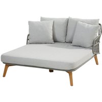 4Seasons Sempre Daybed Teak Silver Grey inkl. 5 Kissen von 4Seasons