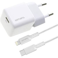 4Smarts Handy Ladegerät Lightning, USB-C® Weiß von 4Smarts
