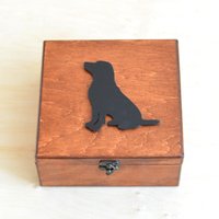Hundegeschirr Box, Holz Urnen Für Hunde, Verlust Eines Haustier Sympathie Geschenk von 4TrueFriends
