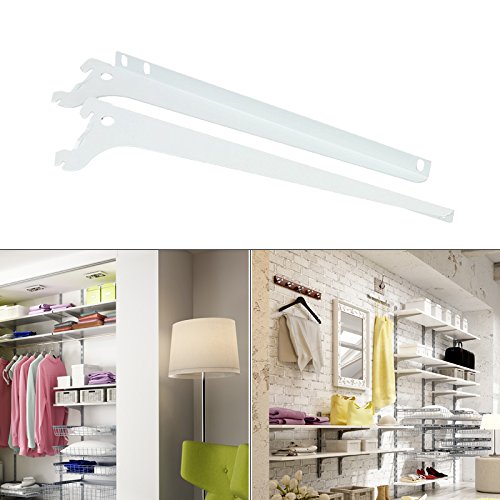 2 Stk Winkelträger Regalträger 28cm weiß Regalsystem Regalbodenträger Regalhalter Bodenträger Träger Regal Winkel Konsole von 4U-Onlinehandel