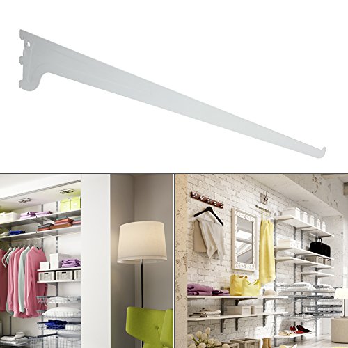 Regalträger Regalbodenträger für 60cm Regalböden Regalhalter Bodenträger Träger Regal Winkel Konsole Wandleiste Wandschiene von 4U-Onlinehandel