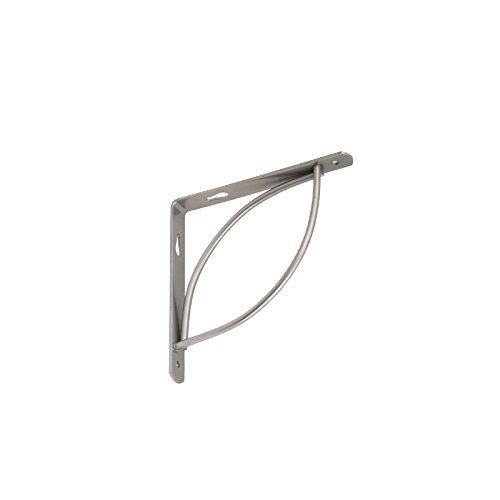 Regalwinkel dekorativ 15 x 15 cm Regalkonsole Regalträger Regalhalter Regalbodenträger silber von 4U-Onlinehandel
