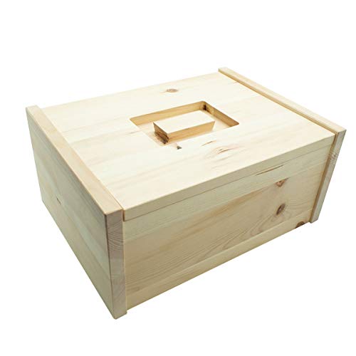 4betterdays.com NATURlich leben! Hochwertige Brotdose aus massivem Zirbenholz - 30x23x14,5 cm - Brotkasten mit abnehmbarem Deckel - Aus Österreich von 4betterdays.com NATURlich leben!