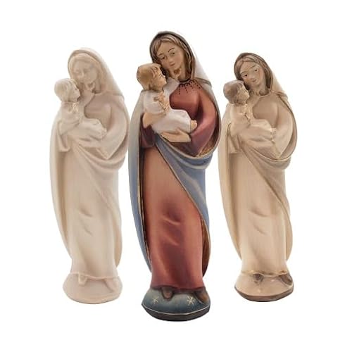4betterdays.com NATURlich leben! Madonna der Liebe mit Kind | Massivholz Figur | Natur | Höhe 21 cm | Made in Südtirol von 4betterdays.com NATURlich leben!