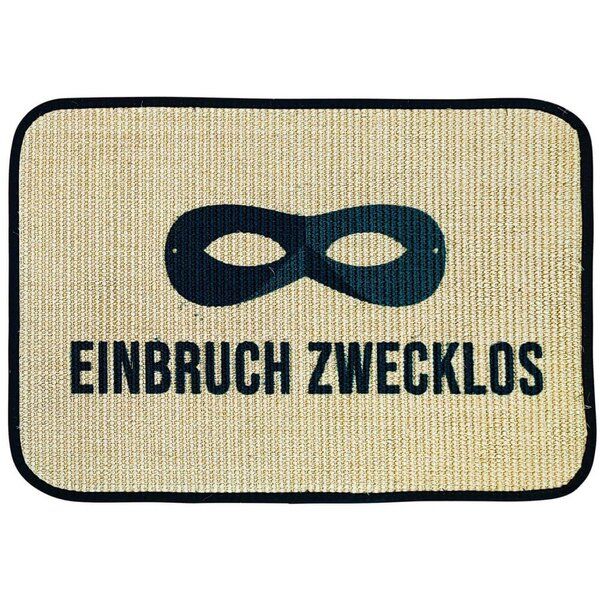 4betterdays Fußmatte | 'Einbruch zwecklos' | 45 x 90 cm | Sisal | Naturlatex 4betterdays Fußmatte | 'Einbruch zwecklos' | 45 x 90 cm | Sisal | Naturlatex von 4betterdays