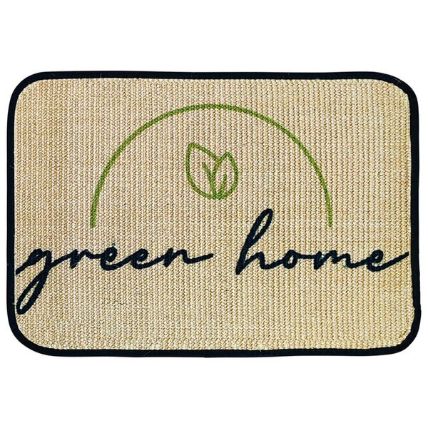 4betterdays Fußmatte | 'green home' | 45 x 90 cm | Sisal | Naturlatex von 4betterdays