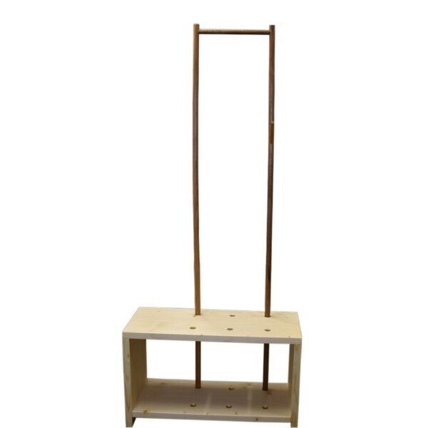 4betterdays Garderobe 'MyStyle' - Small | L 75 x T 30 x H 45 cm | Zirbe von 4betterdays