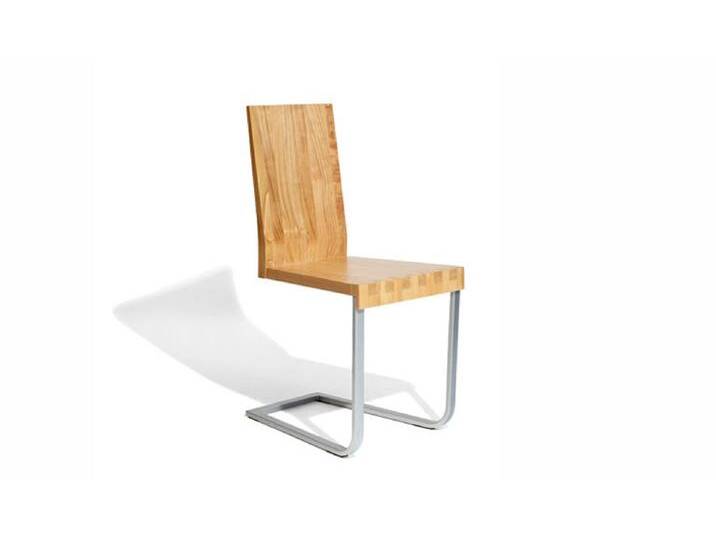 Design Sessel 'Sitwell Breeze' Kirschholz lackiert B 41 x T 41 x H 90 cm Freischwinger Handwerk aus Südtirol von 4betterdays