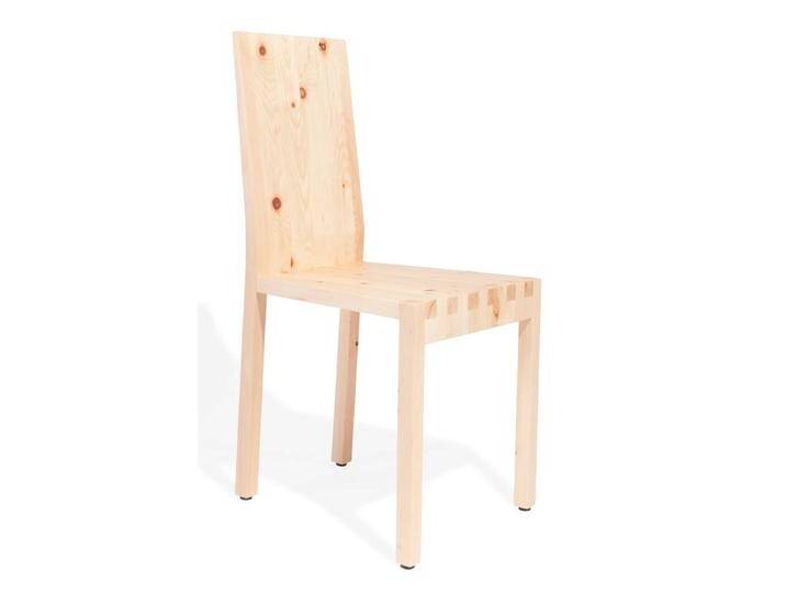 Design Stuhl aus Zirbenholz - 'Sitwell' - Handwerk Europa - clear Country von 4betterdays