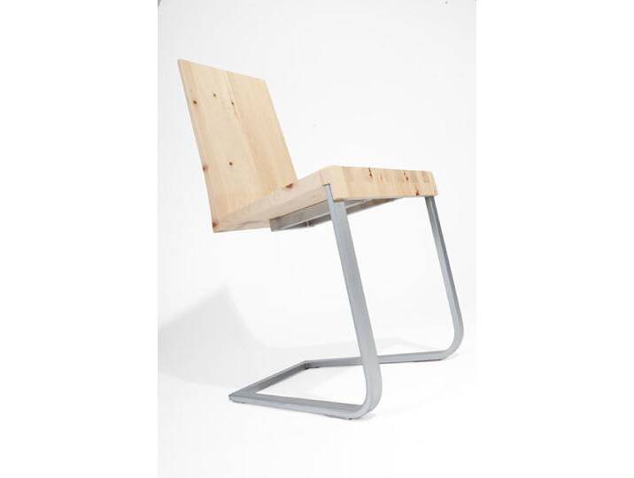 Designer Stuhl 'Sitwell Breeze' Zirbenholz B 41 x T 47 x H 91 cm Freischwinger Handarbeit aus Südtirol von 4betterdays