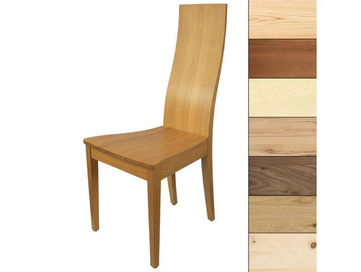 Eleganter Stuhl - 'Sitwell Fine' in verschiedenen Holzarten - Massives Designhandwerk von 4betterdays