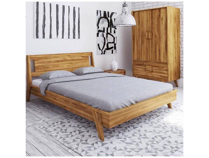 Hochwertiges Vollholzbett 'Clear&Soft' Naturpur in Kernbuche oder Wildeiche geölt verschiedene Größen von 4betterdays