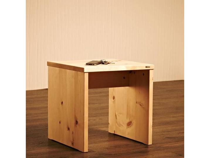 Hocker / Beistelltisch 'Homerest' aus Massivholz Fichte, Buche, Zirbe oder Eiche B 45 x T 45 x H 45 cm Made in Sütdirol von 4betterdays
