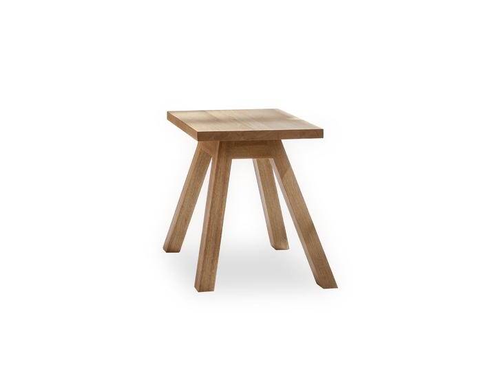 Hocker K Eiche Massivholz B 36 x T 36 x H 45 cm Made in Germany von 4betterdays