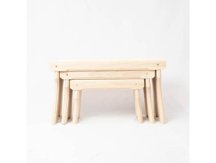 Holzschemel 3er-Set ‘Stand Up’ aus Buche - echte Handarbeit von 4betterdays