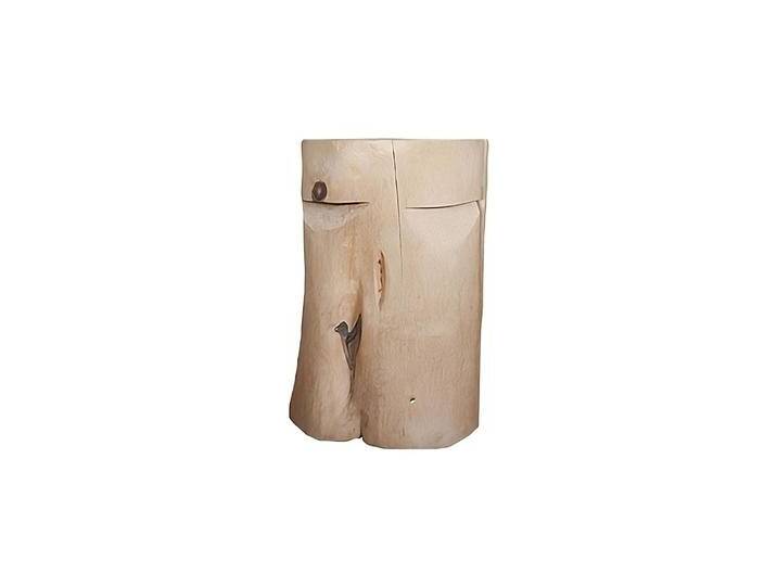 Massiver Hocker / Couchtisch 'Chalet-Buddy Boris' Fichtenholz DM 35 x H 47 cm Tragegriff Made in Austria von 4betterdays