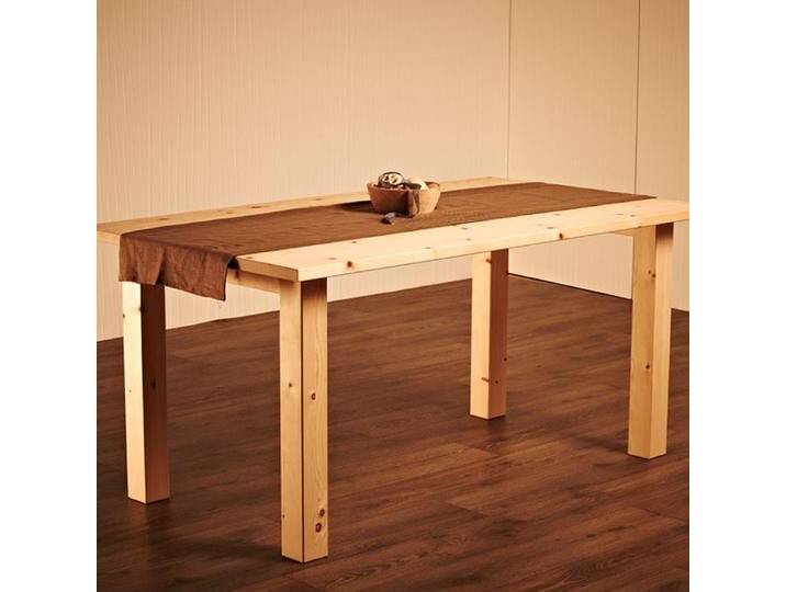 Massiver Holztisch 'Tablein' Fichte, Buche, Eiche oder Zirbe L 120/160 x B 80/90 x H 75 cm Made in Südtirol von 4betterdays