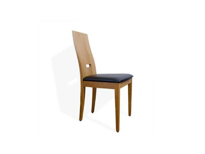 Massivholz Stuhl aus Eiche mit Leder Polsterung I Handwerk I 'Sitwell Capture' - classic country von 4betterdays