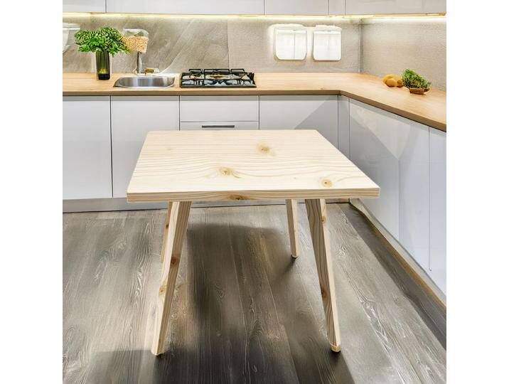 Massivholztisch 'Heidi' quadratisch B 90 x T 90 x H 76 cm in verschiedenen Holzarten mit abnehmbaren Beinen Handwerk aus Österreich von 4betterdays