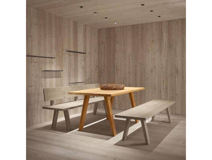 Massivholztisch 'Simple' L 160 oder 200 x T 90 x H 76 cm Fichte, Buche, Zirbe oder Eiche stabile Handarbeit aus Südtirol von 4betterdays