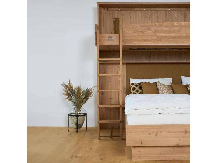 Multifunktionales Klappbett Schrankbett Stockbett Sofa und Zusatzbett inkl. Matratzen robustes Design TÜV geprüft Made in Austria von 4betterdays