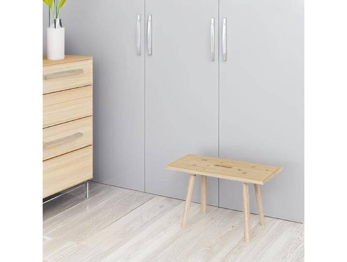 Sitzbank 'Urbank' Griffloch massive Zirbe B 90/100/120 x T 30 x H 46 cm mit Stuhlbeinen Made in Austria von 4betterdays